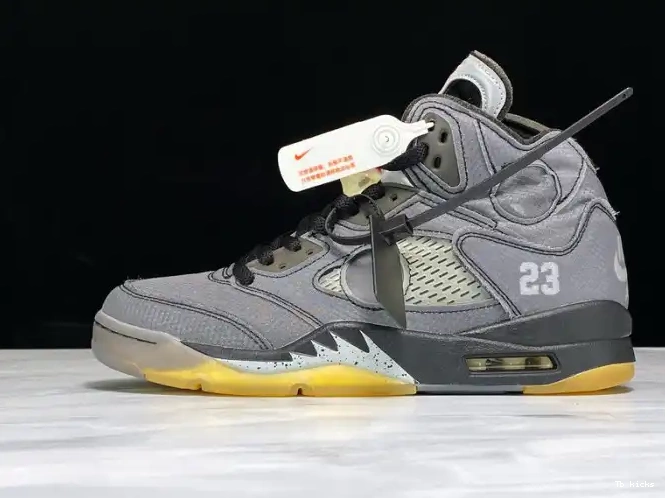 Rep TBK 5 Jordan Off-White Air CT8480-001 Black x 0623
